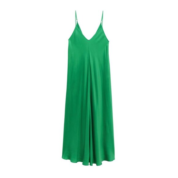 L'AGENCE GREEN LORRAINE TRAPEZE DRESS size XS NWOT - Picture 3 of 7